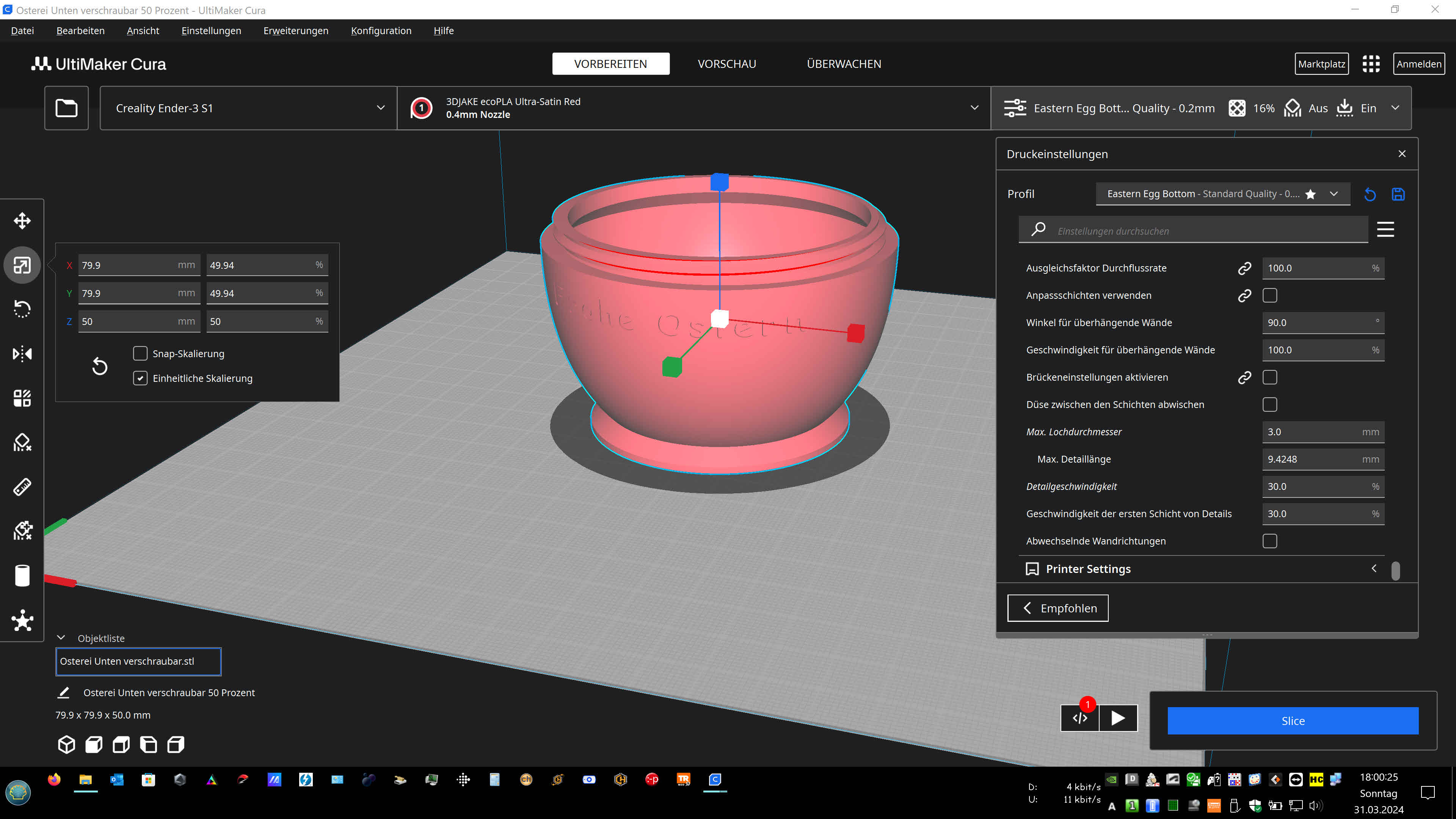 Miniatura 5 do modelo 3D Easter egg-Oster Ei