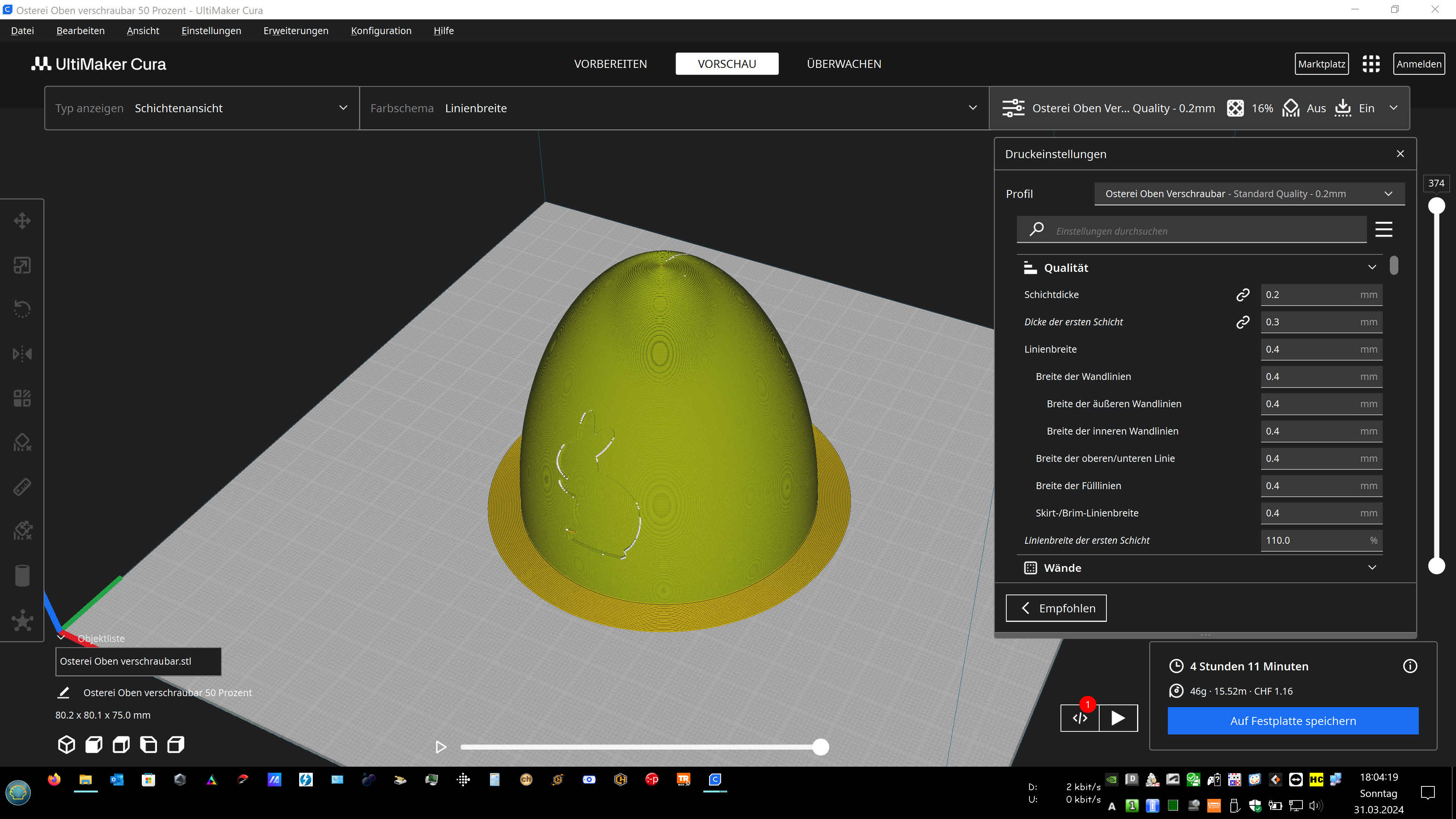 Miniatura 8 do modelo 3D Easter egg-Oster Ei