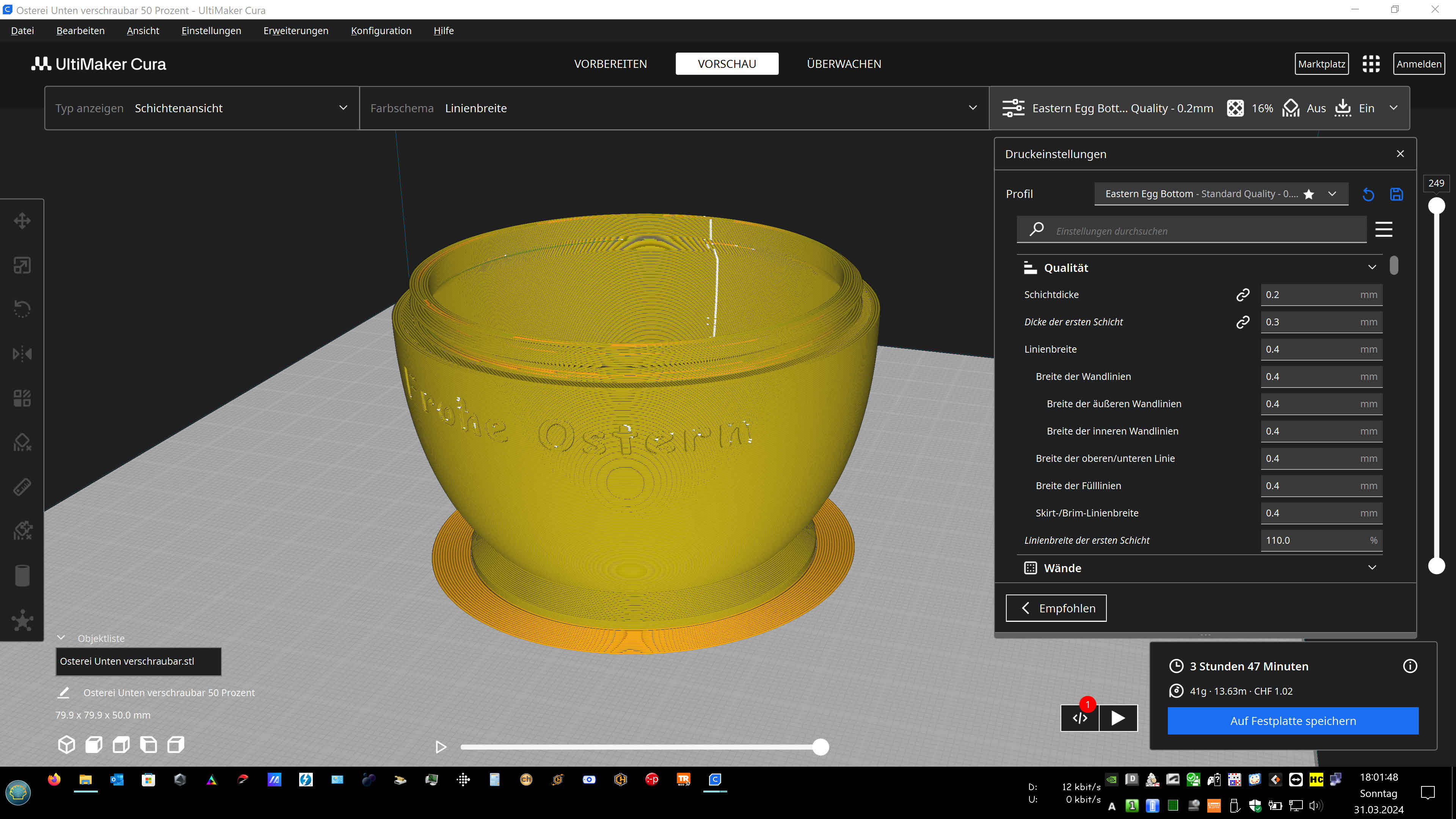 Miniatura 6 do modelo 3D Easter egg-Oster Ei