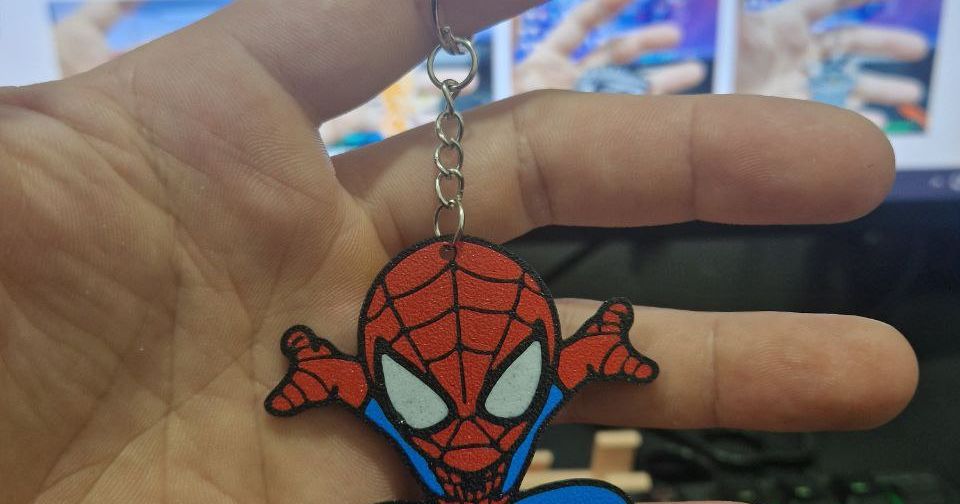 keychain spiderman by kriativu3D | Download free STL model | Printables.com