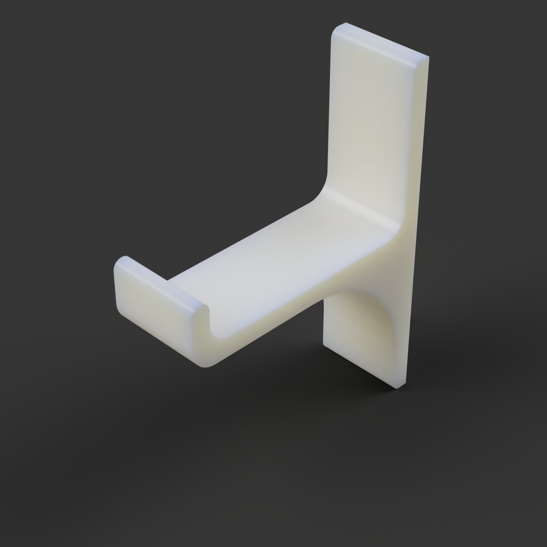 Simple Universal Headset Hanger (Adhesive Strip Mounting)