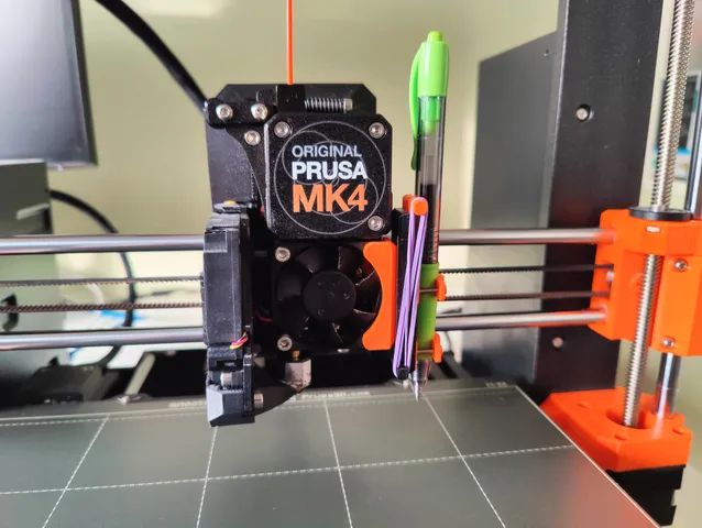 Pen plotter attachment for Prusa MK4