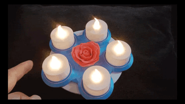 Spinning Tea Light Holder