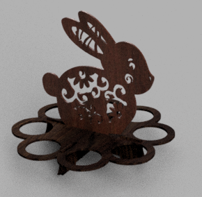 Miniatura 2 do modelo 3D Easter egg holder Kitcard