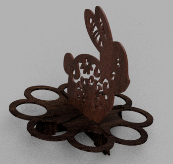 Miniatura 3 do modelo 3D Easter egg holder Kitcard