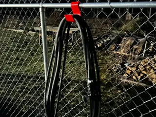 Chain Link Fence Garden Hose Hanger by William Caruso | Download free ...