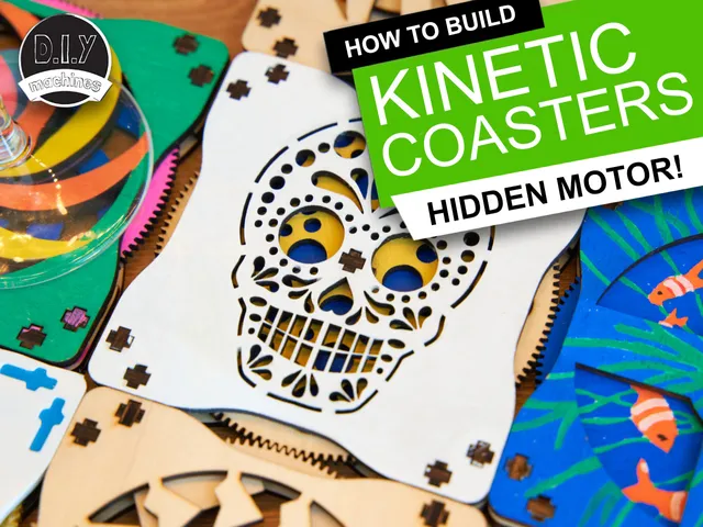 KINETIC COASTERS with a TWIST! Laser or 3D Print some DIY Magic