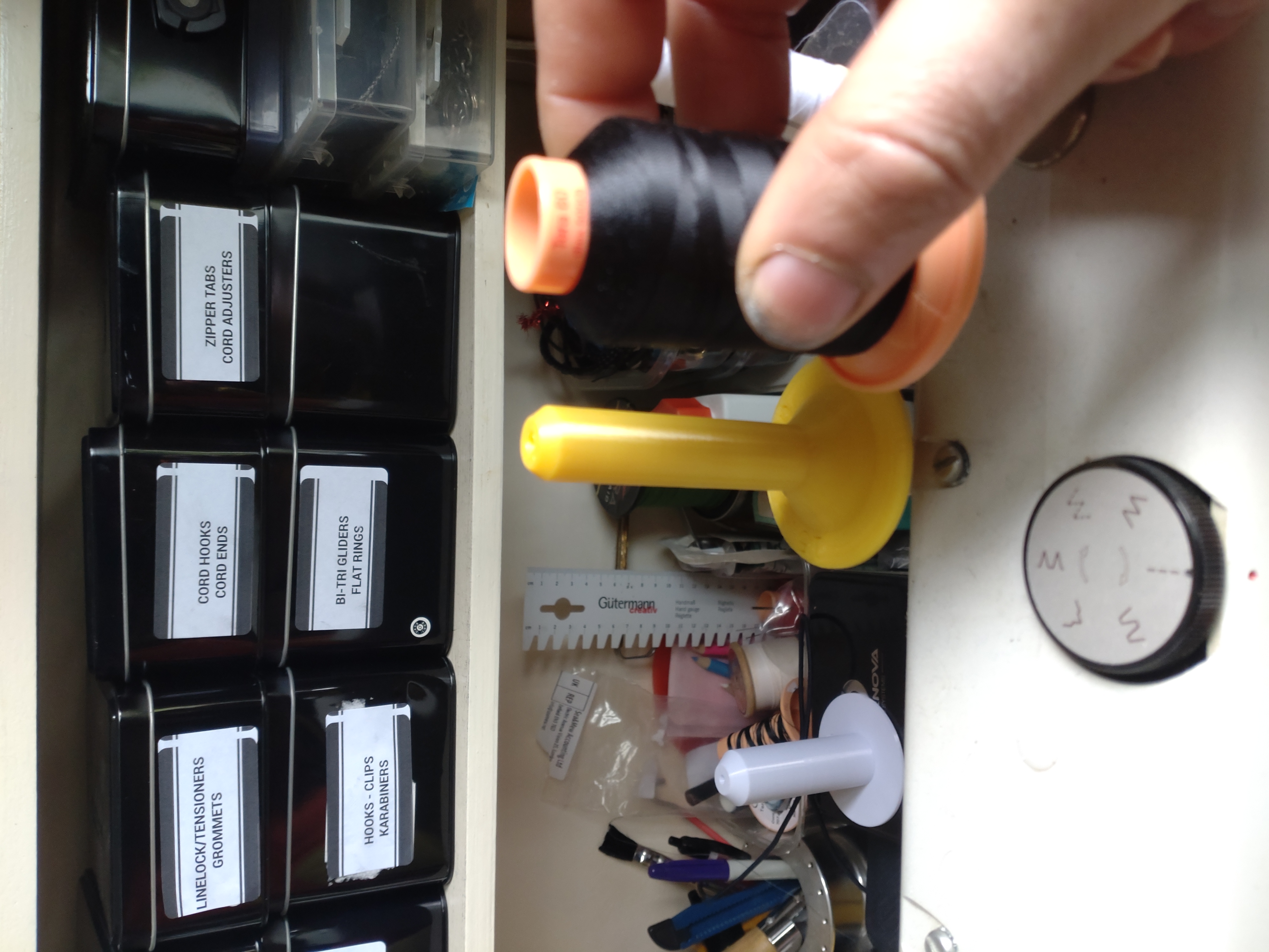 Guttermann (and others) sewing thread spool adapter