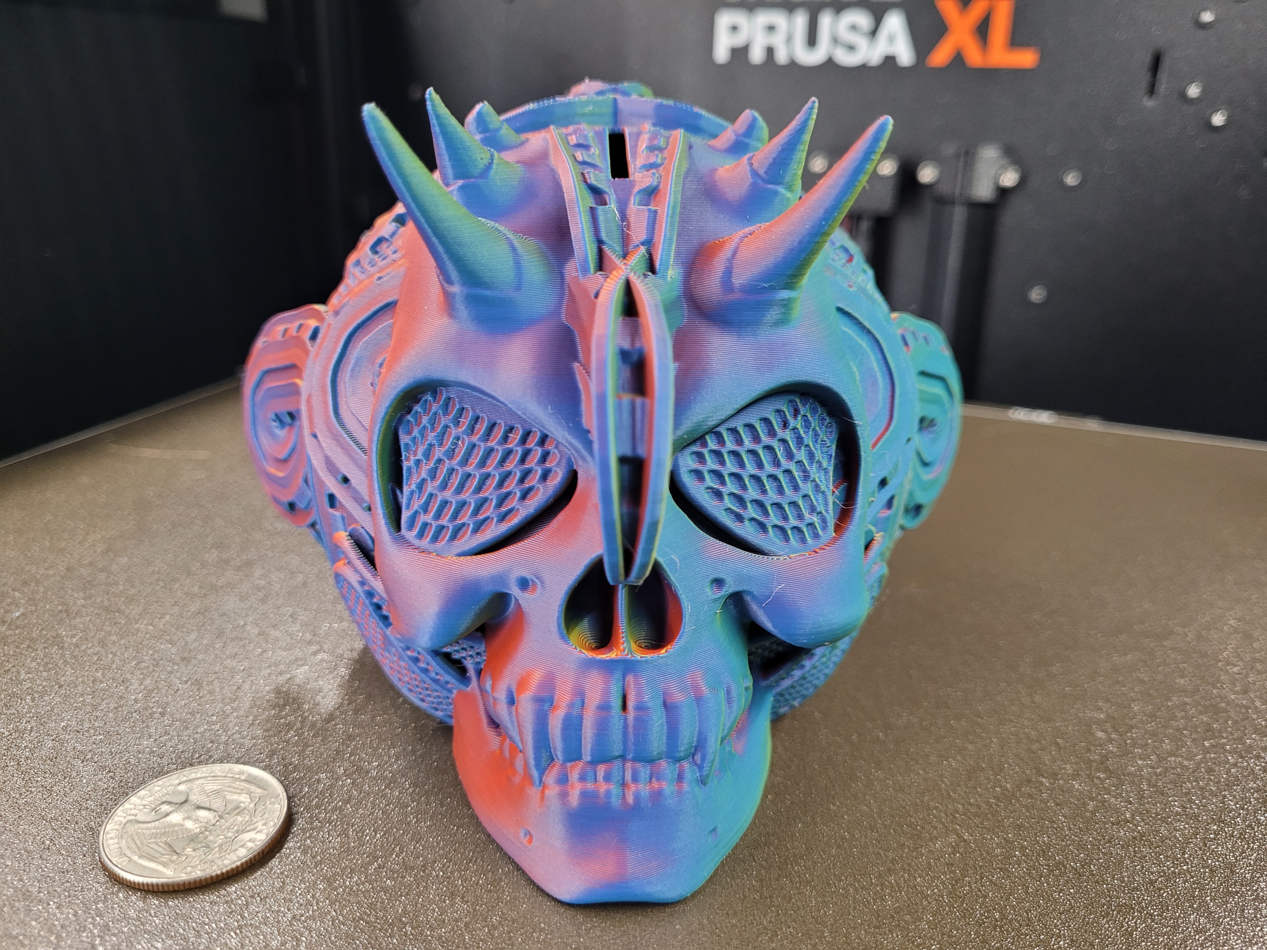 Cyberdemon skull coinbank