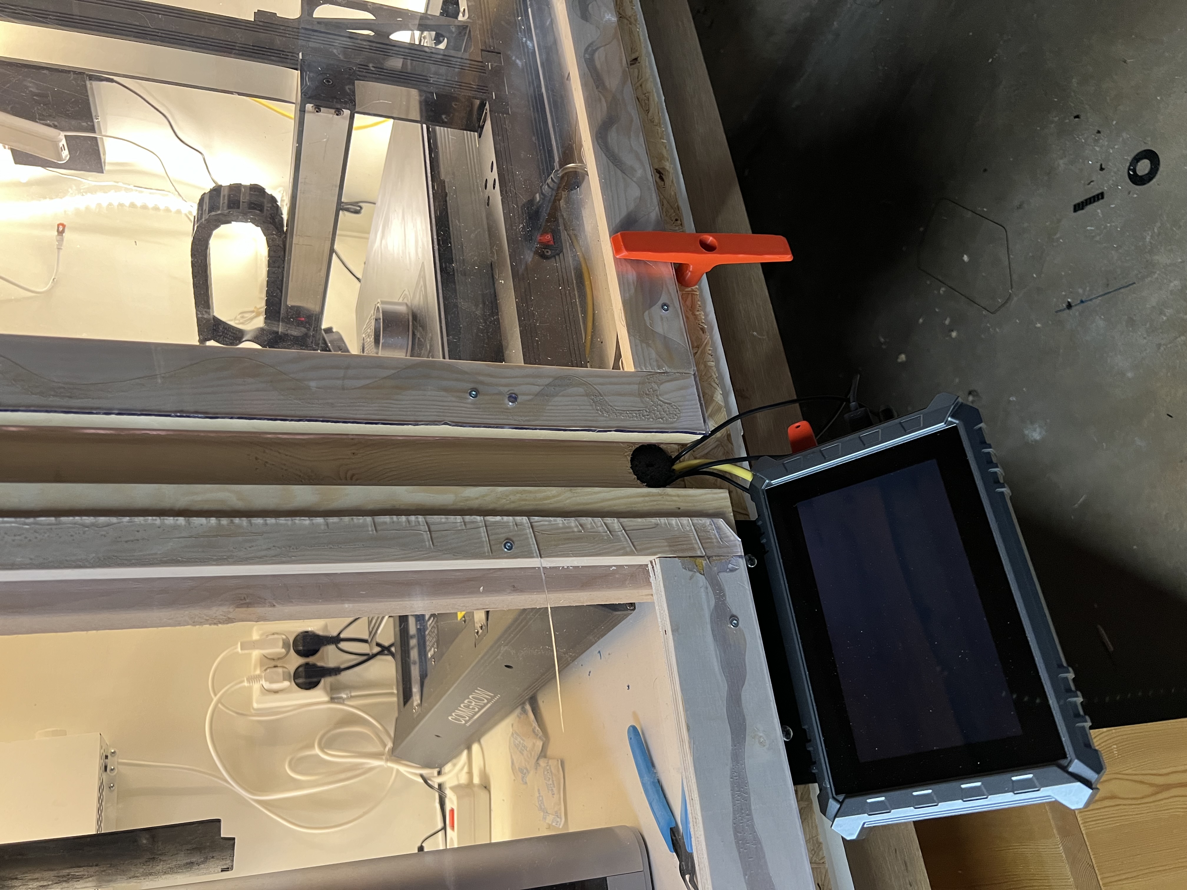 Comgrow T500 display holder, external cabinet mount