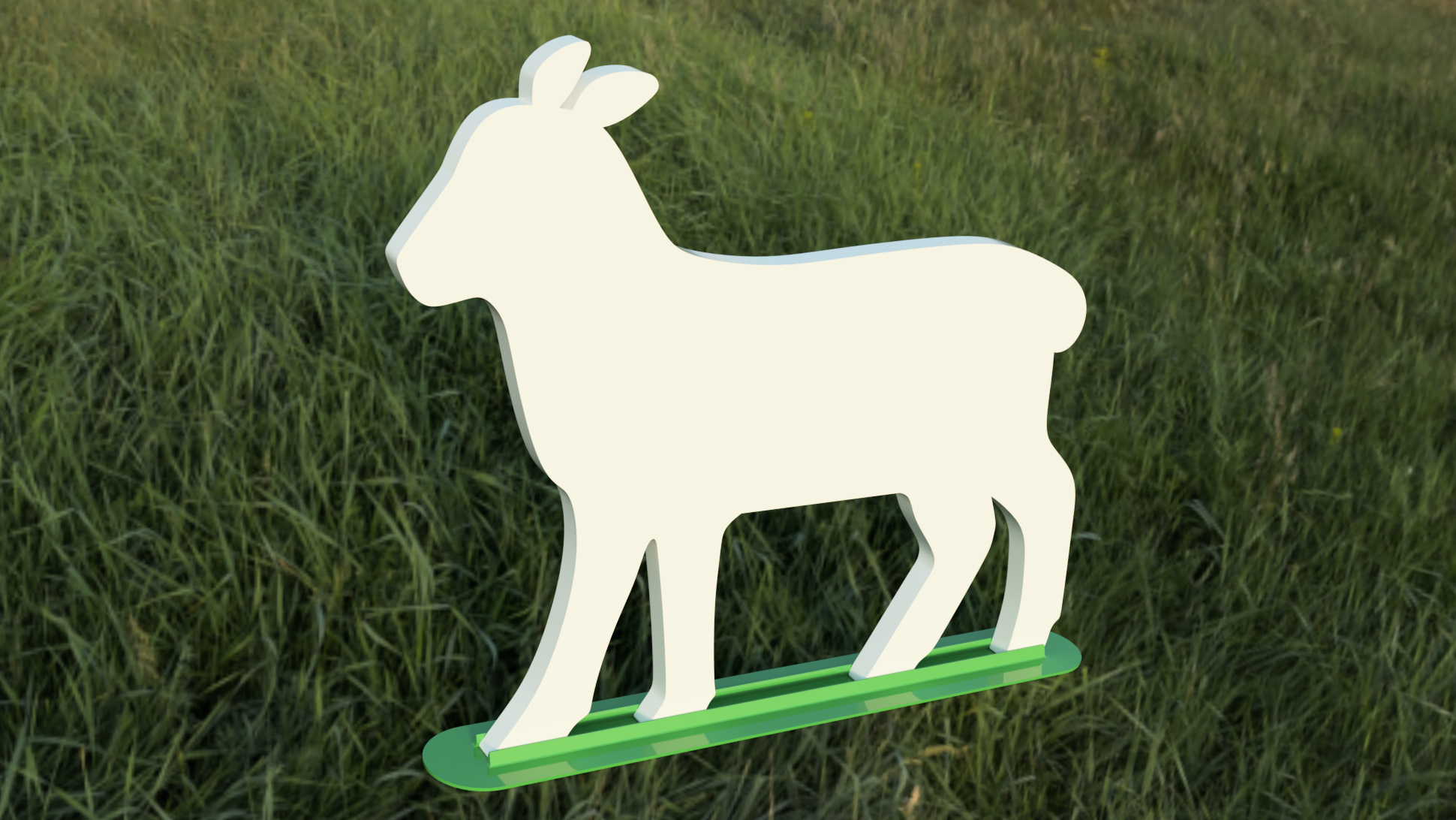 Miniatura 5 do modelo 3D Easter Lamb Paschal 2D Art Gift