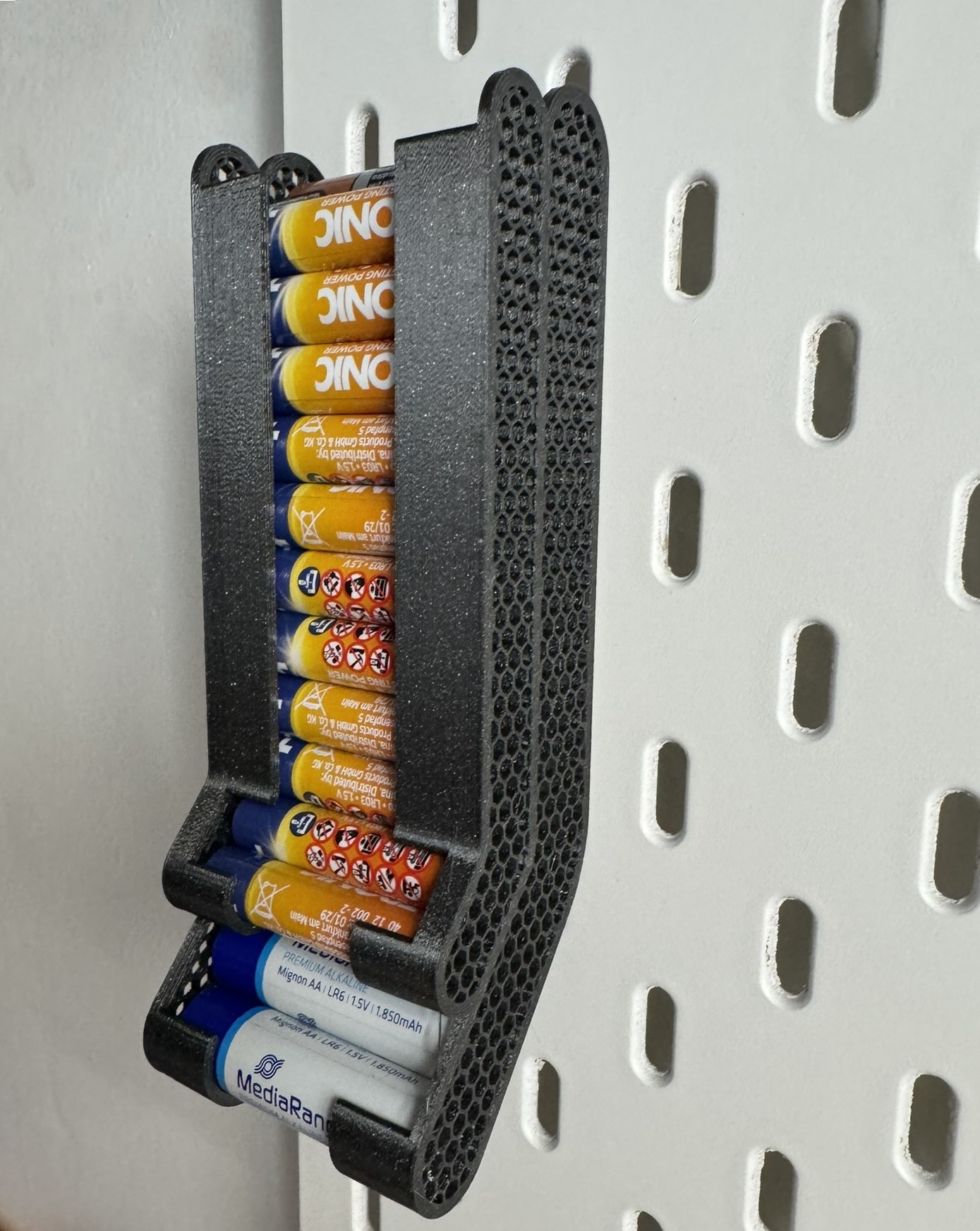AA + AAA Battery Holder/Dispenser for IKEA Skadis