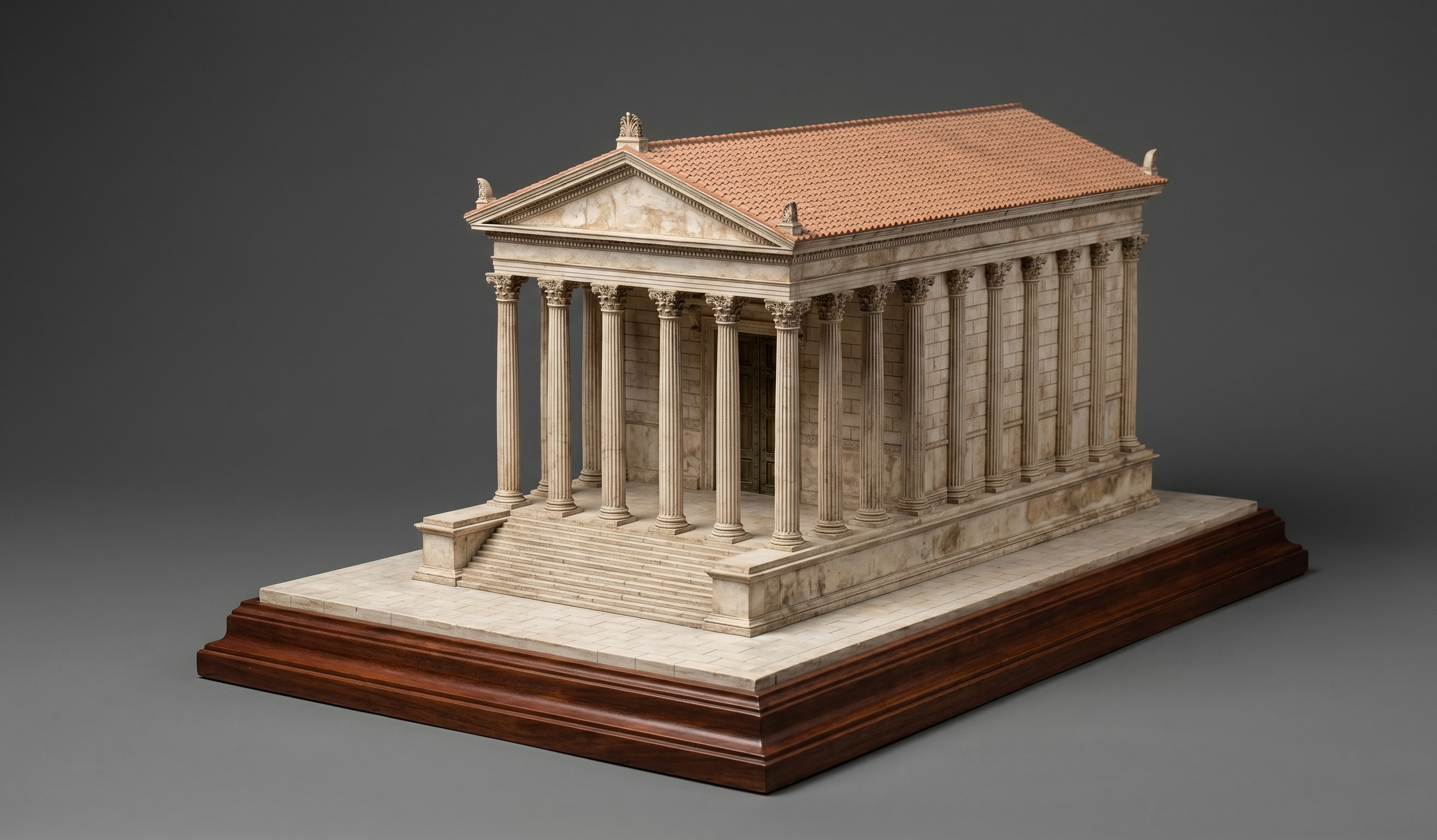 Roman Temple Jupiter Juno Minerva SPQR Classical Ancient Rome Pagan religion