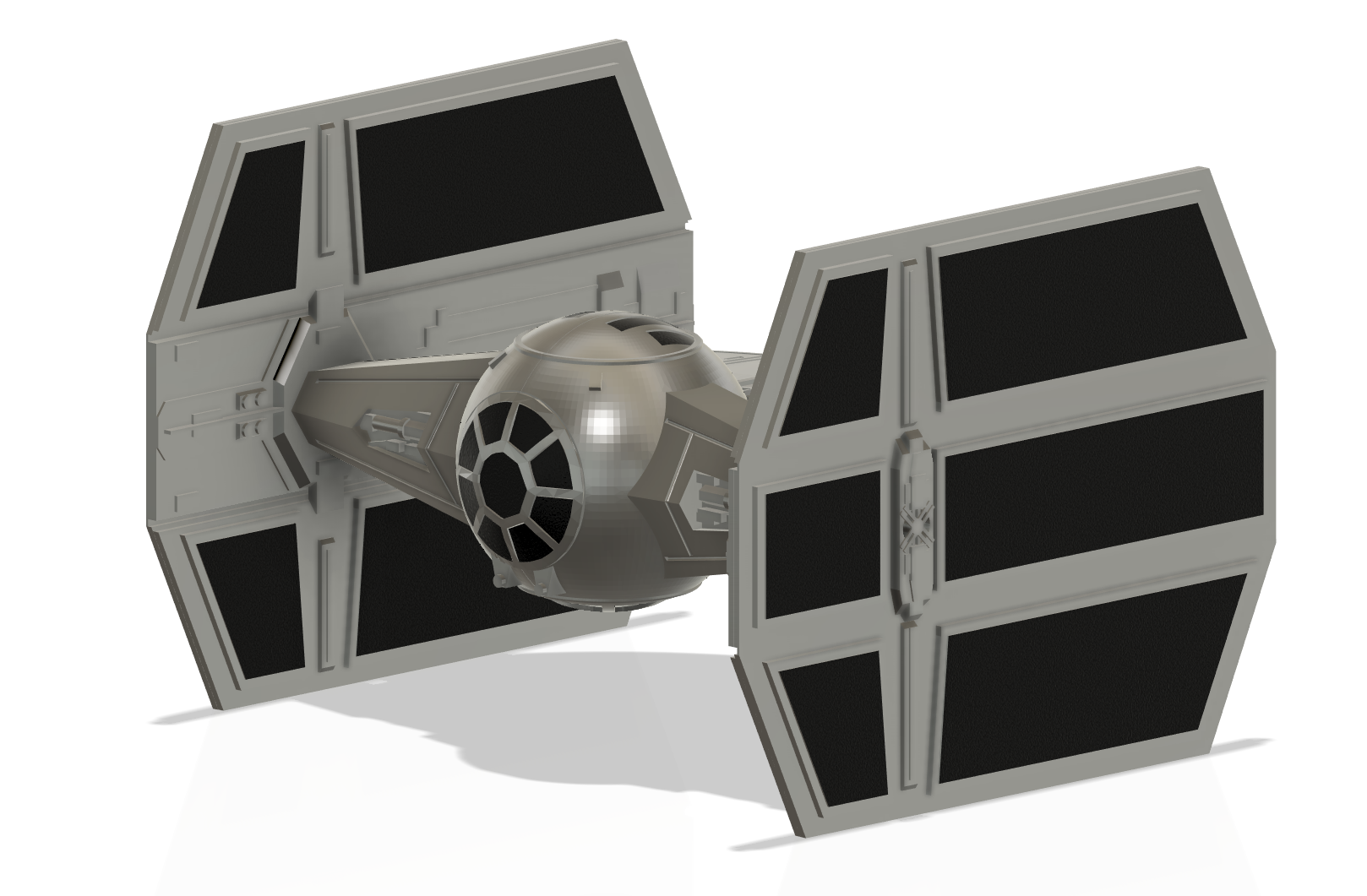 Darth Vader Tie Fighter (single filament print) - better components ...