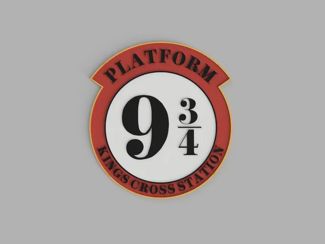 Harry Potter 9 3/4 Platform - Kings Cross Station Sign