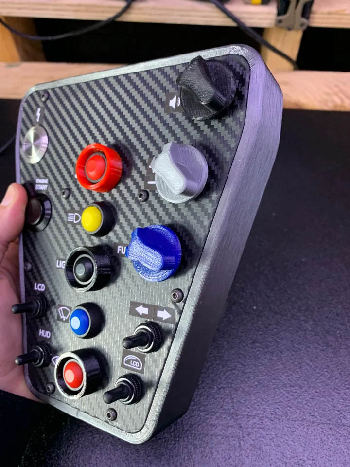 sim racing button box by Dropoff510, Download free STL model
