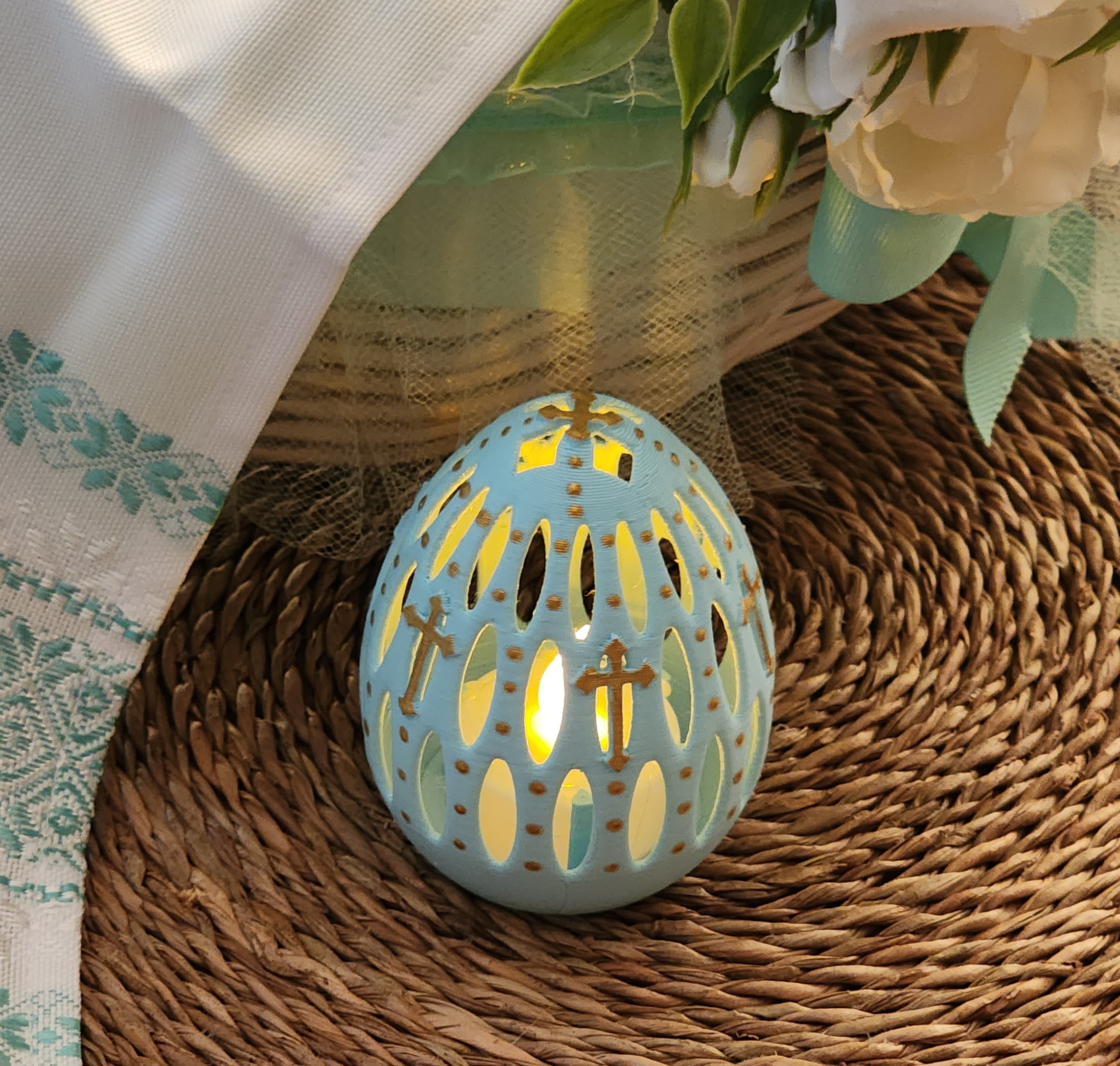 Easter Egg Tea Light Lantern