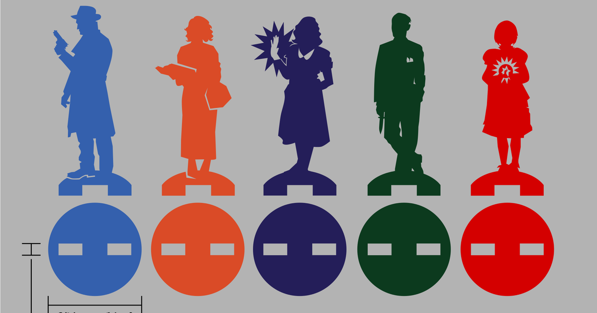 Arkham Horror LCG Investigator Standees (Core Game) by Virral