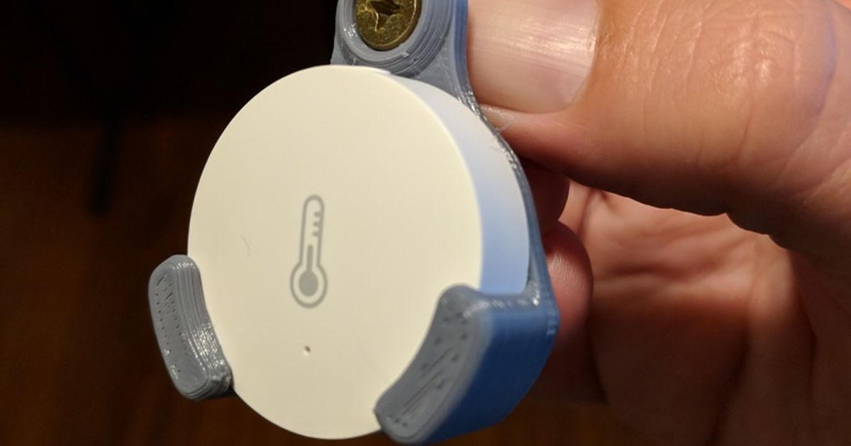 Xiaomi Round Temperature and humidity Sensor Bracket for screw or zip