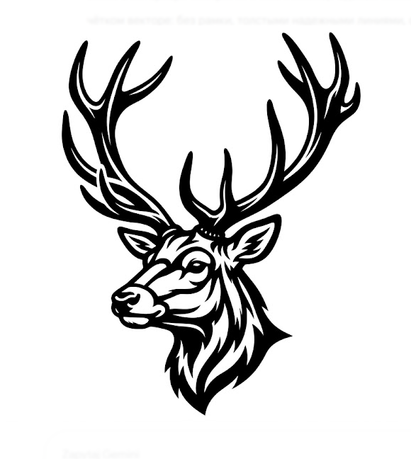 Majestic Stag Wall Art - Modern Deer Head Silhouette | 3D Printed Line Art [STL + SVG]