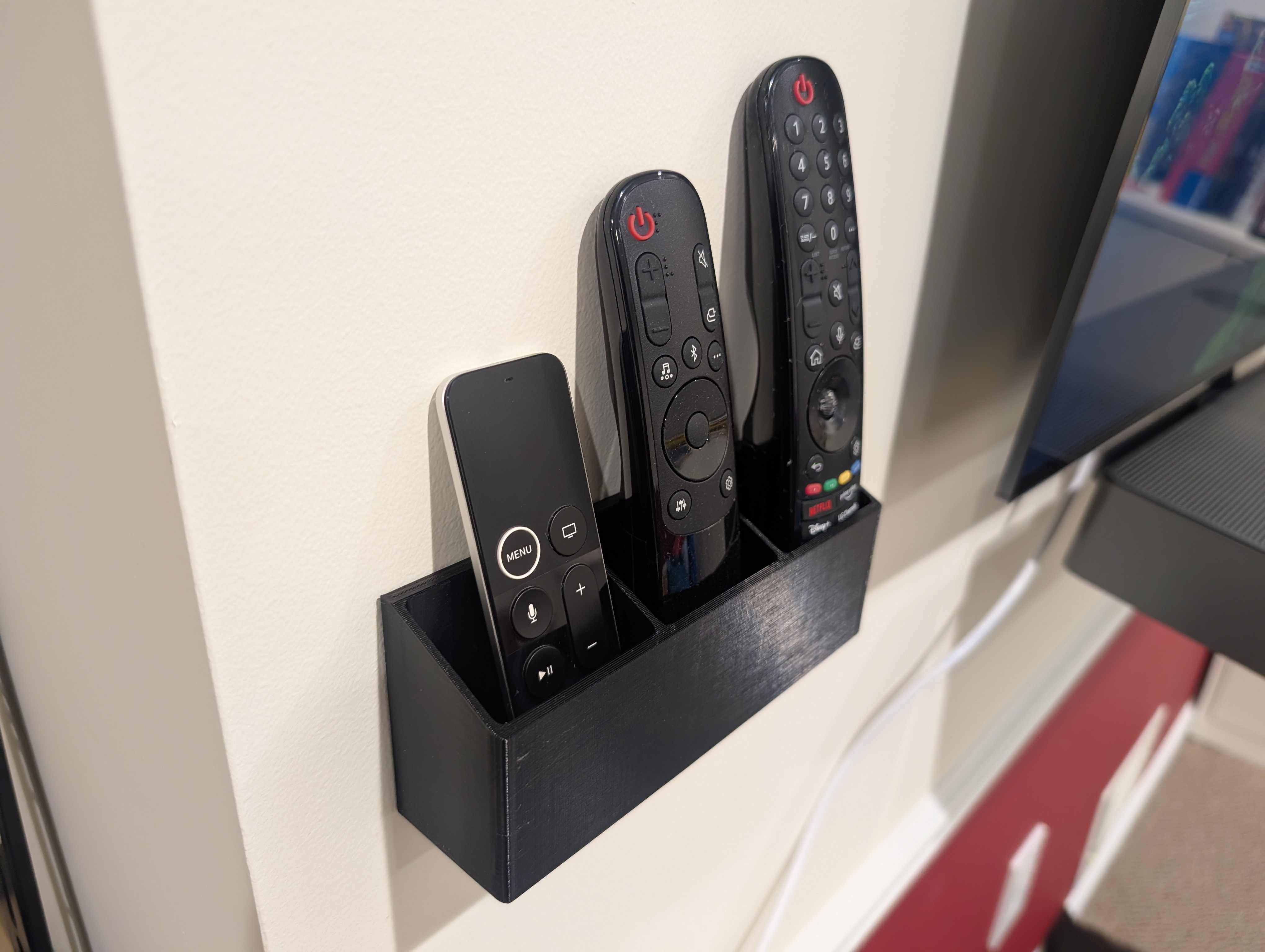3 Remote Holder with 3M command hook channels