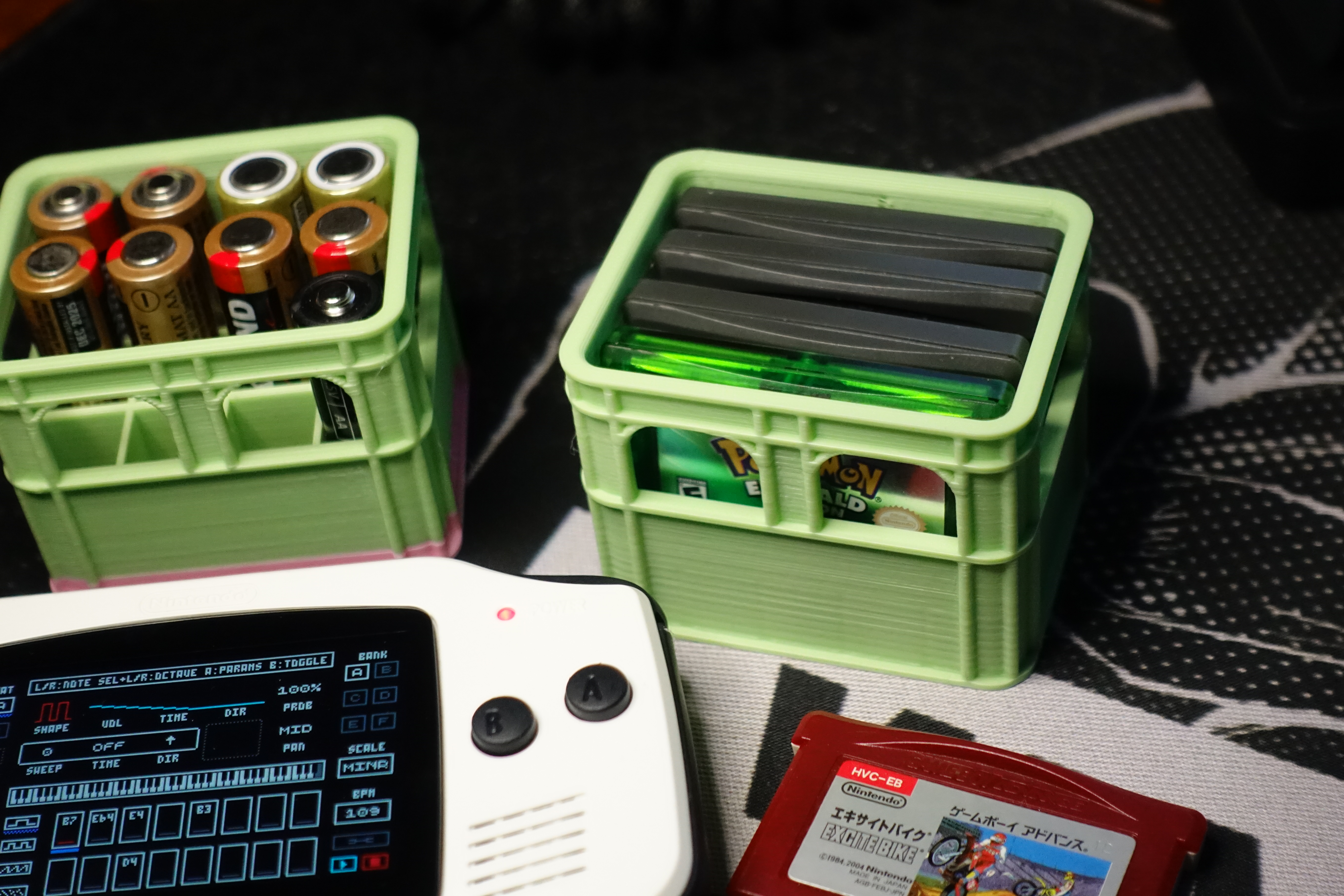 Stackable Beer Crate for GBA and GB/GBC Cartridges