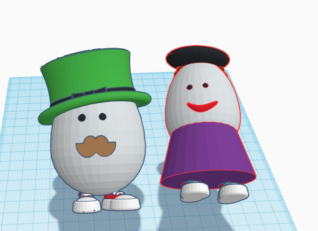 Happy Easter egg family