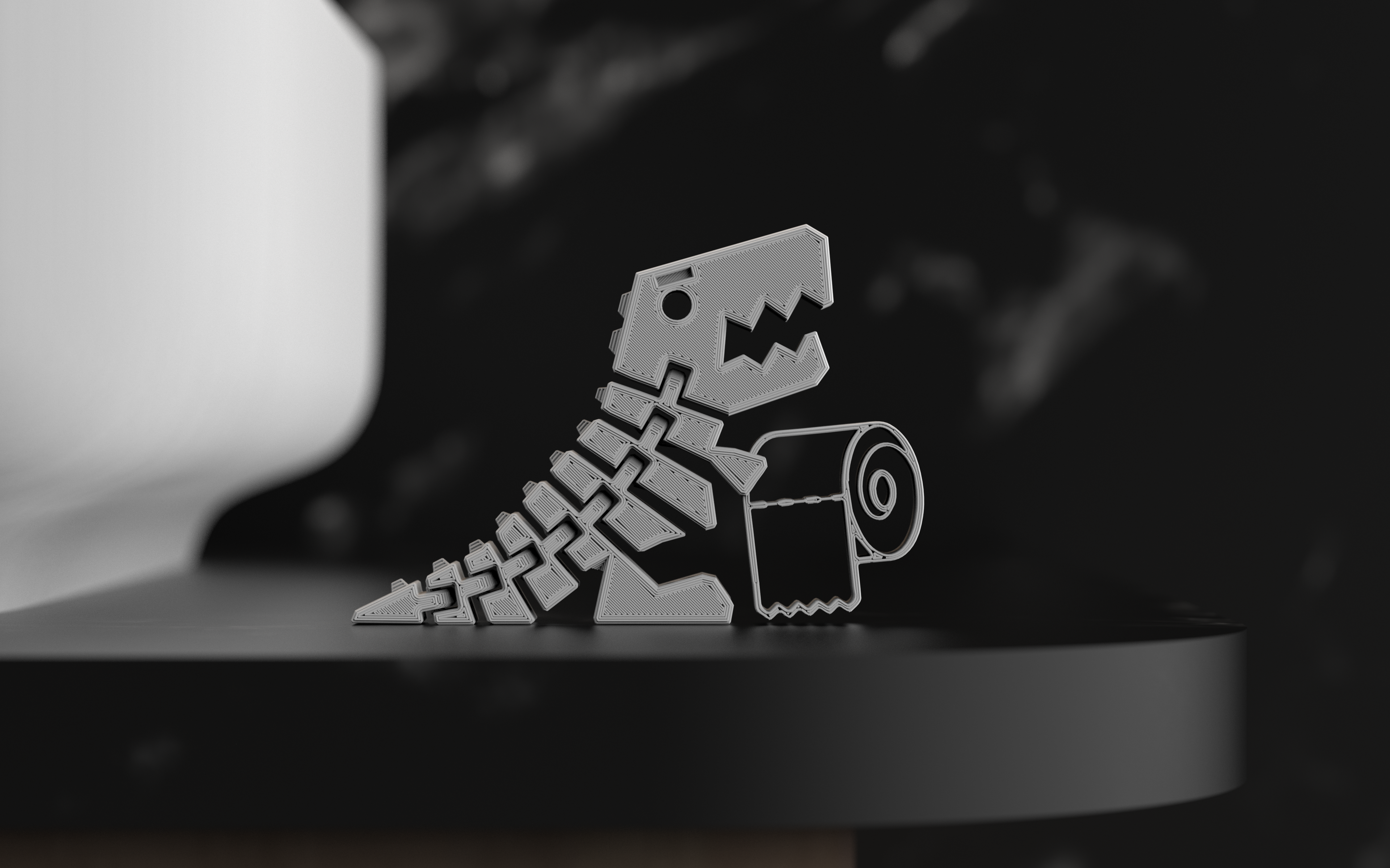 Flexi Dino - Toilet Paper Version