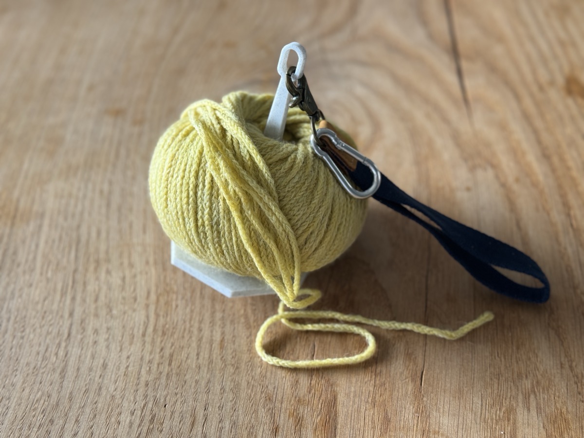 Twisting Wool minder and Yarn Holder