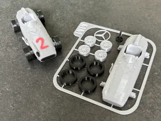 Mercedes-Benz W196 Kit card by MM | Download free STL model