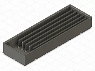 Gridfinity bin for long scissors, tweezers, forceps...