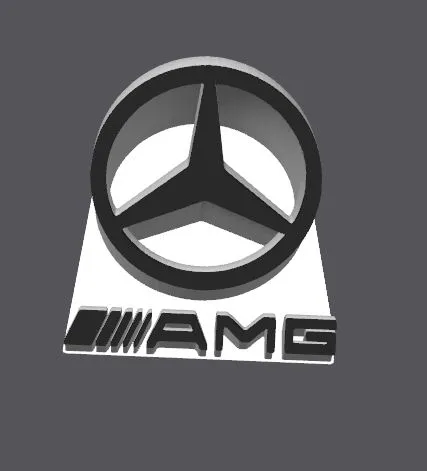 Amg Logo Mercedes And AMG Logo By Michele MM3D | Download Free STL