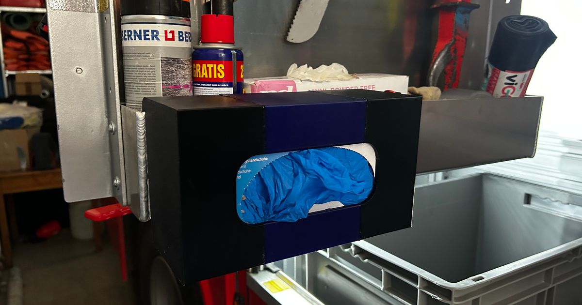 Rubber glove box holder by Dalecak | Download free STL model ...