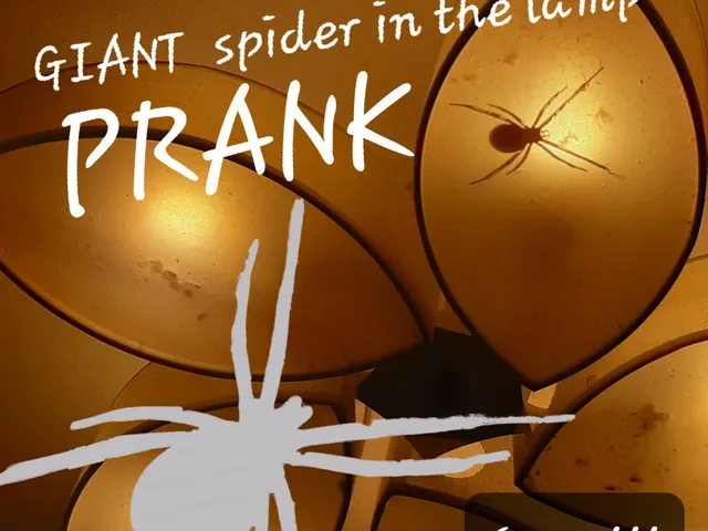SCARY spider in the lamp PRANK