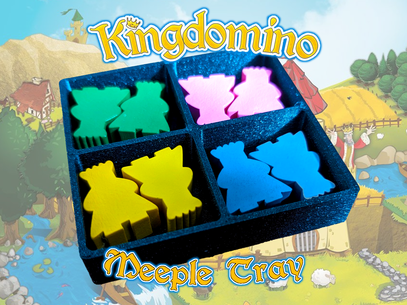 Kingdomino Meeple Tray