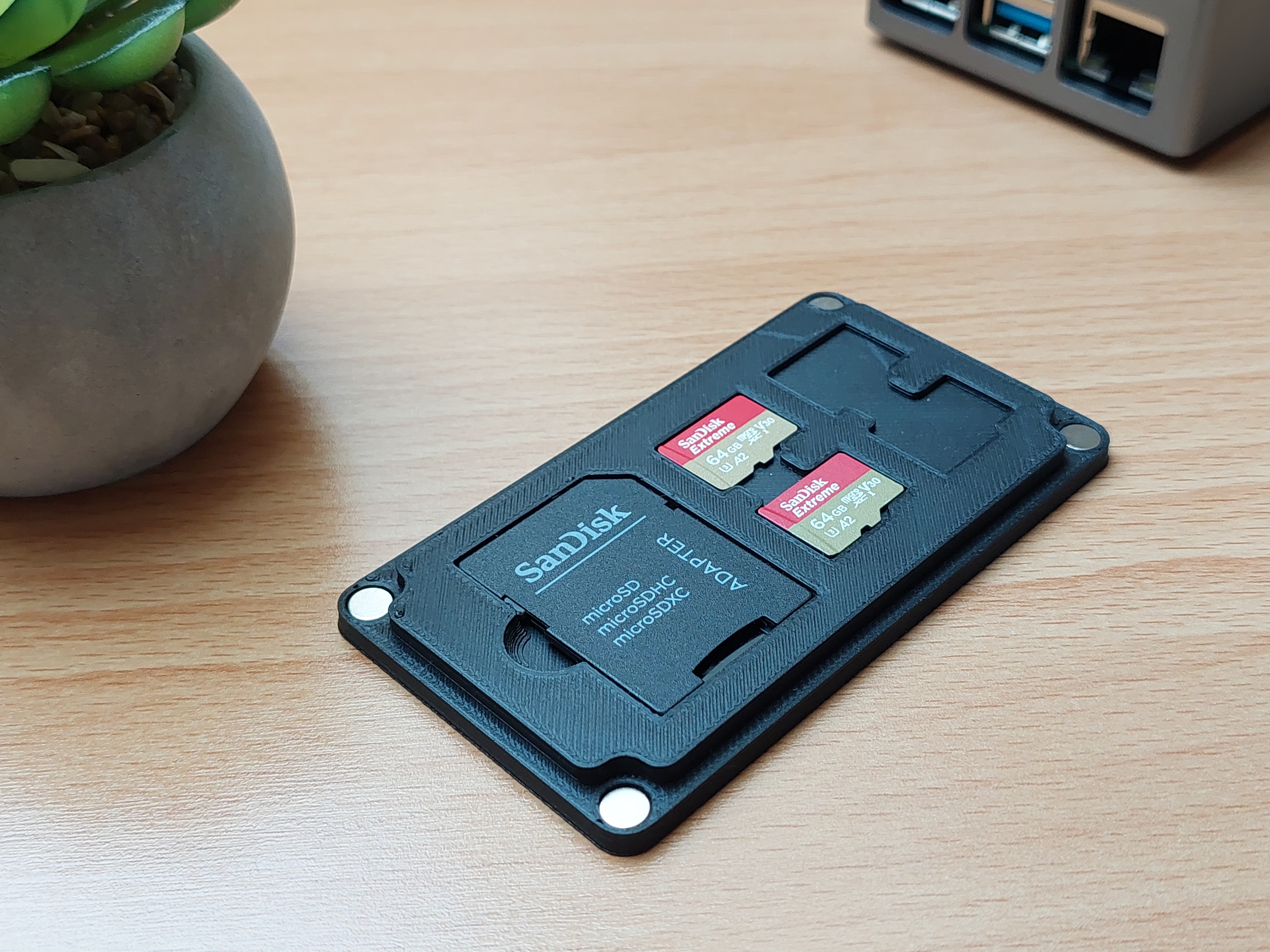 Magnetic Micro SD Case