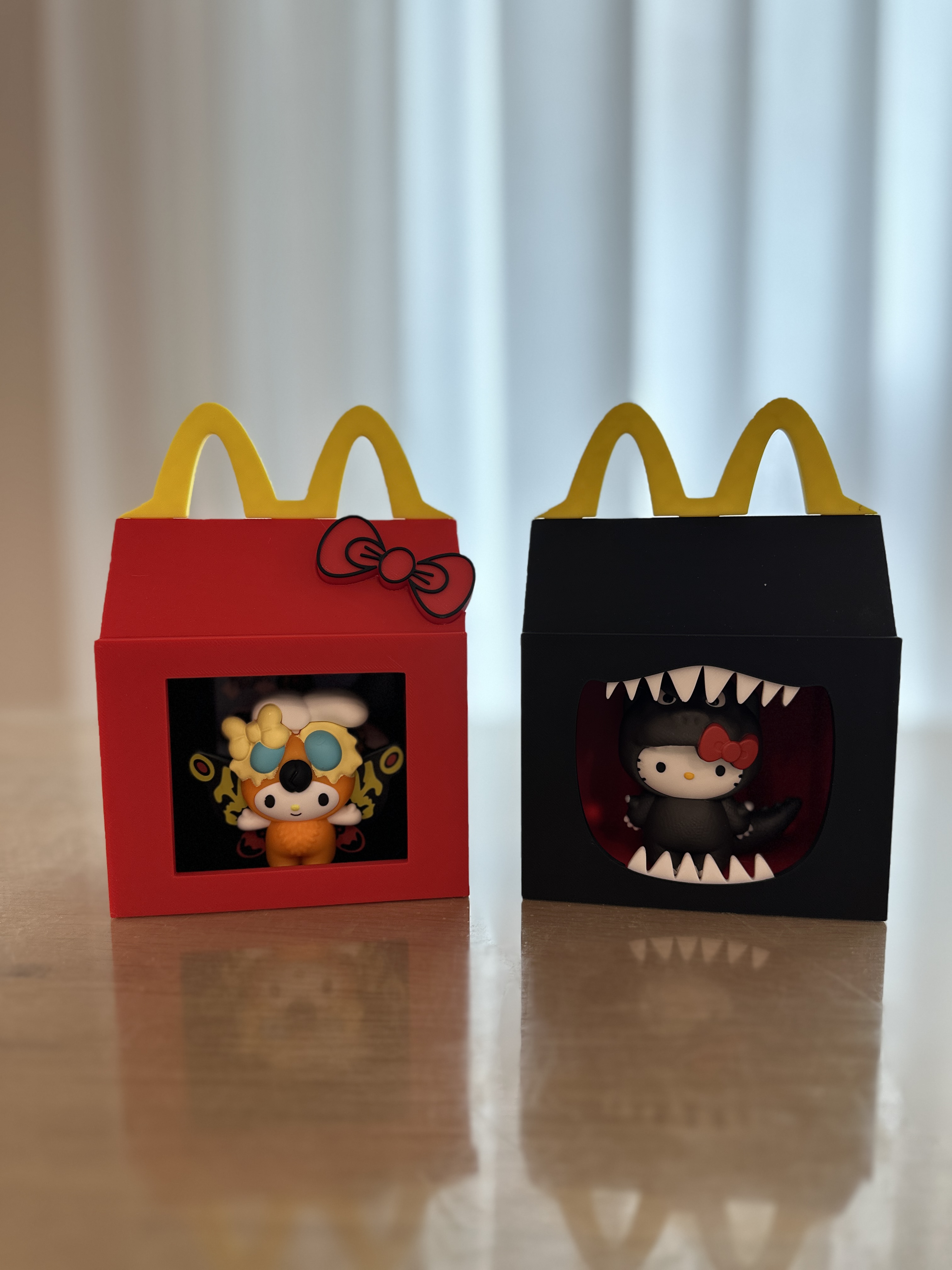 Godzilla x Hello Kitty Happy Meal Toy Display Box