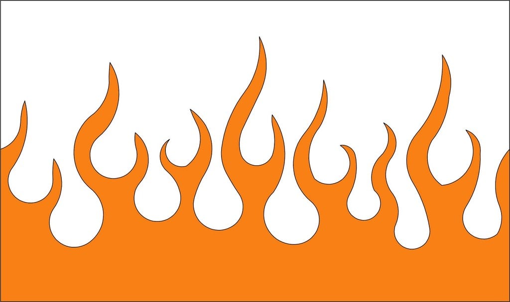 Flame stencil