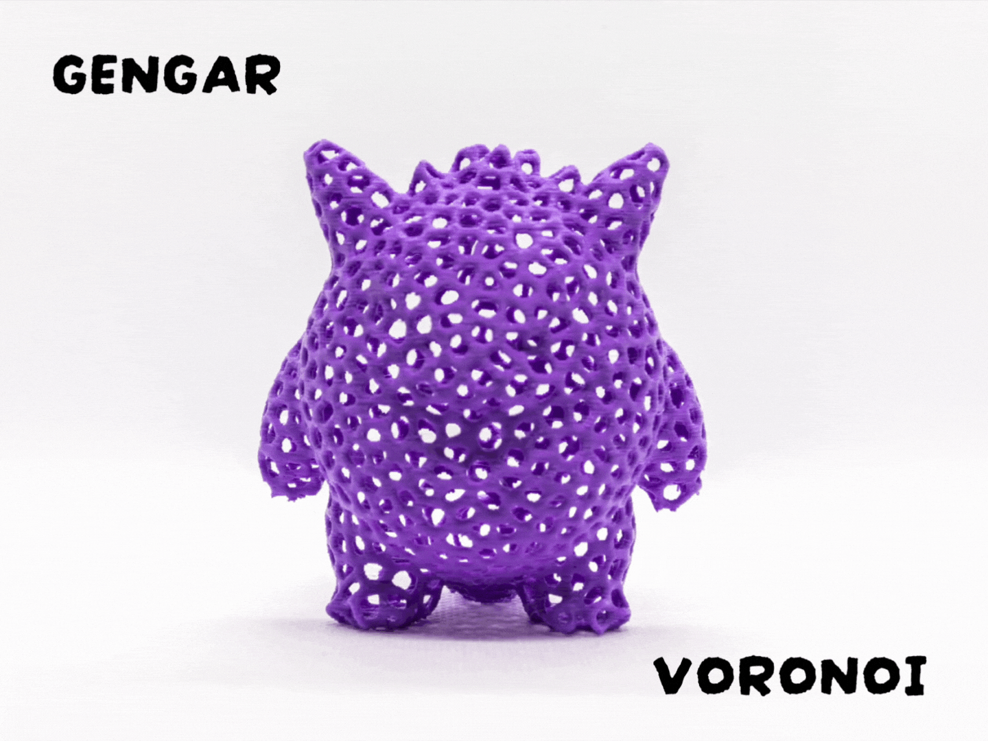 Gengar (Pokemon) - Voronoi (Less See Through)
