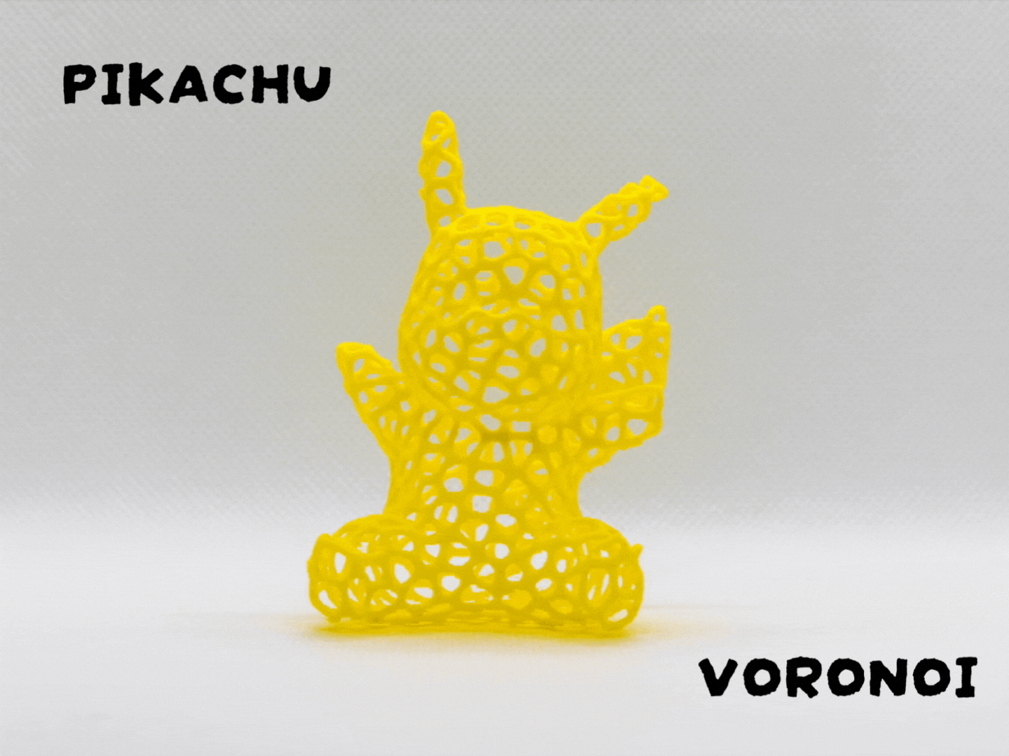 Pikachu (Pokemon) - Voronoi (See Through)