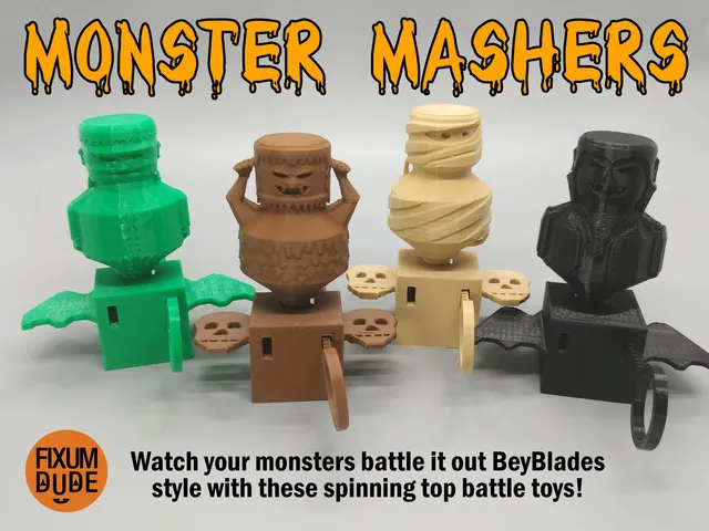 Monster Mashers Spinning Battle Tops