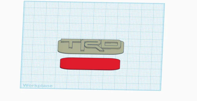 TRD Logo with Backing to Mount