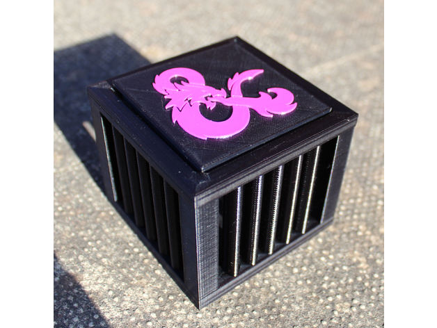 Stackable D&D Dice Box by Jelle, Download free STL model