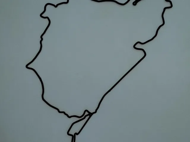 Nürburgring Track Map Wall Art