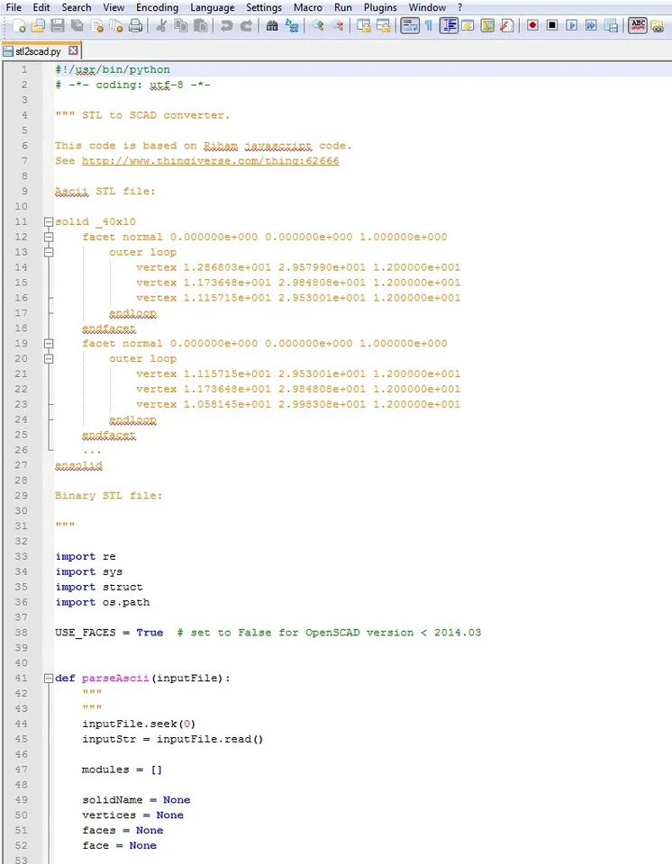STL to OpenSCAD python converter by sbsivertsen | Download free STL ...