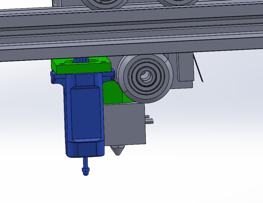 Ender 3 v3 se cr touch back mount part with stock x axis