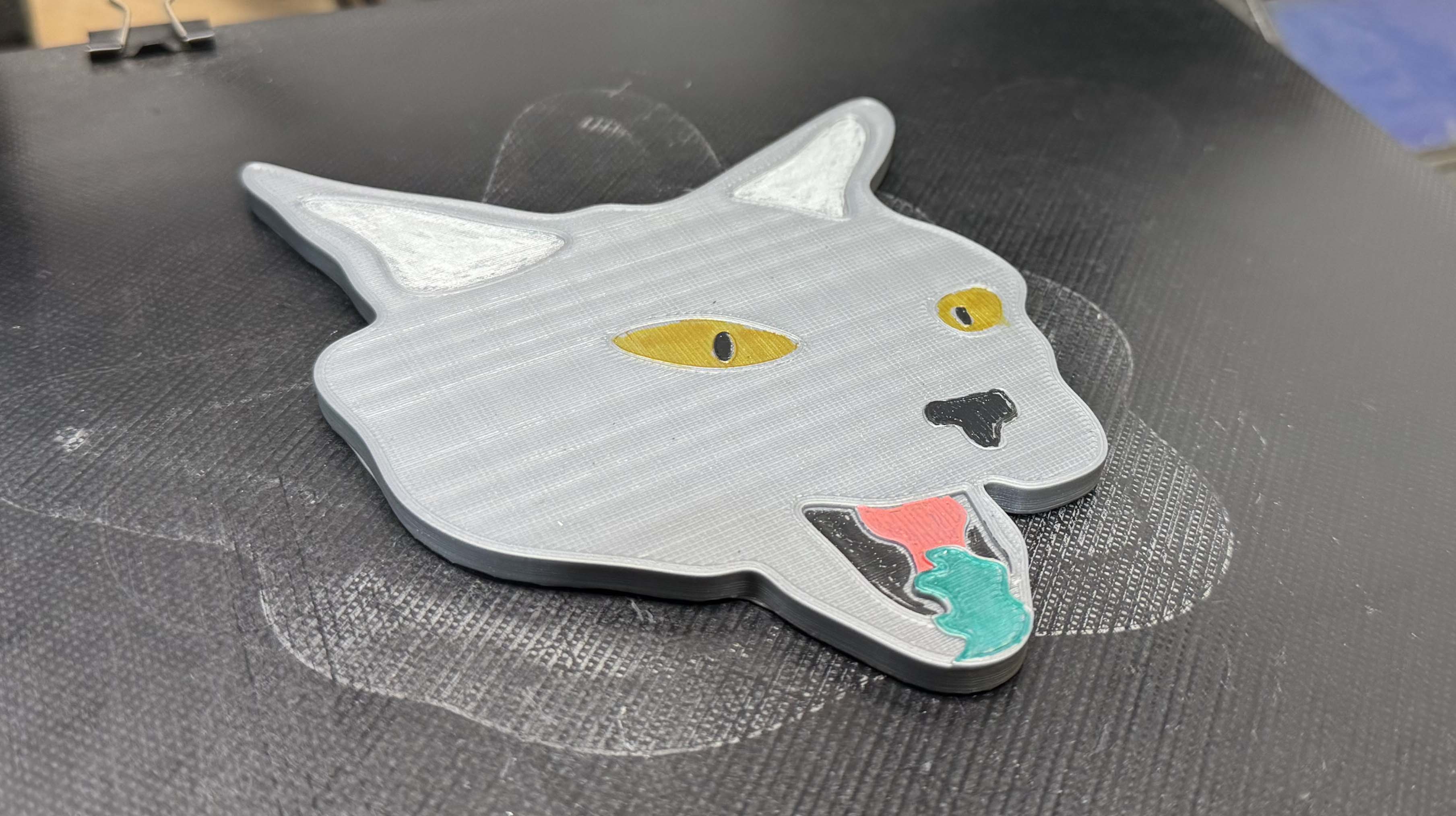 Catnip Crazed Cat Coaster