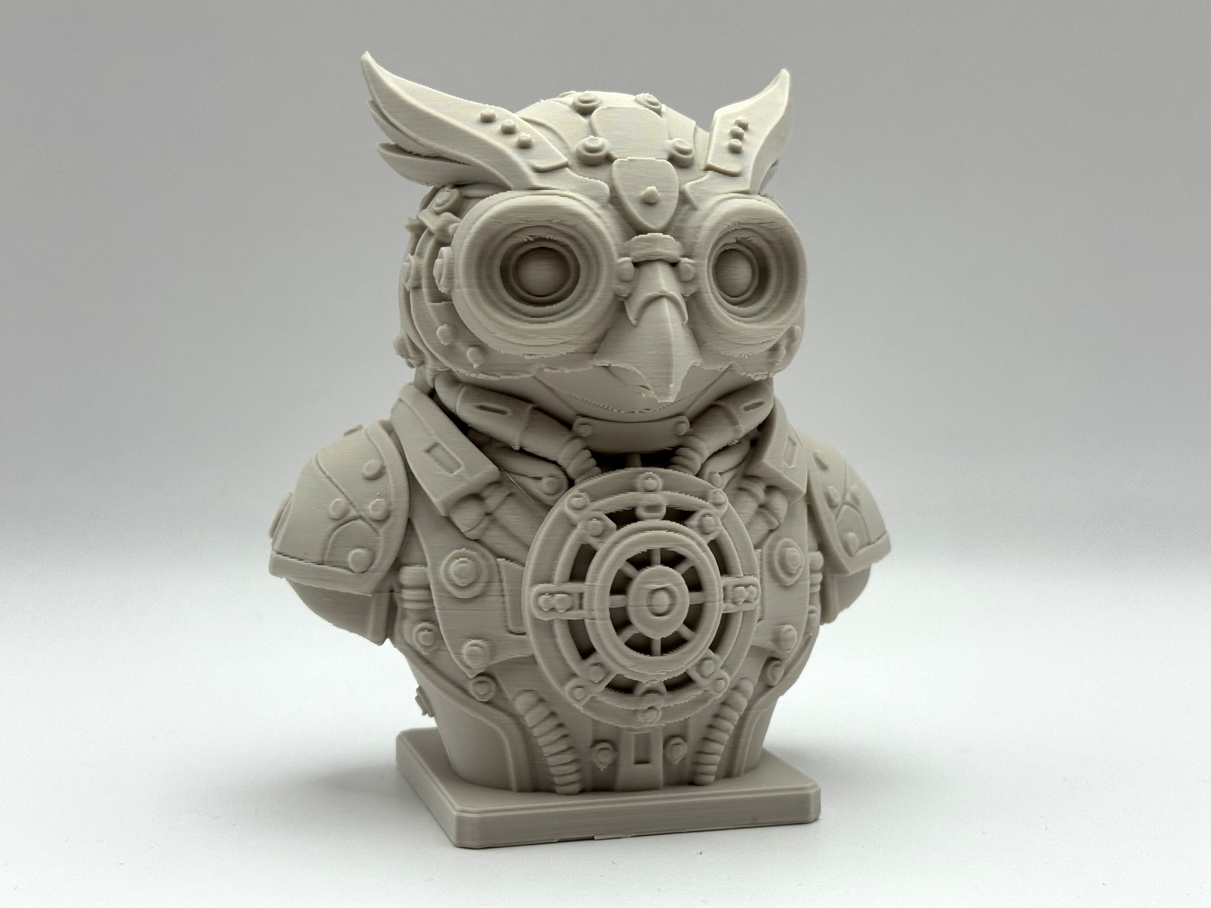 Steampunk Owl Bust
