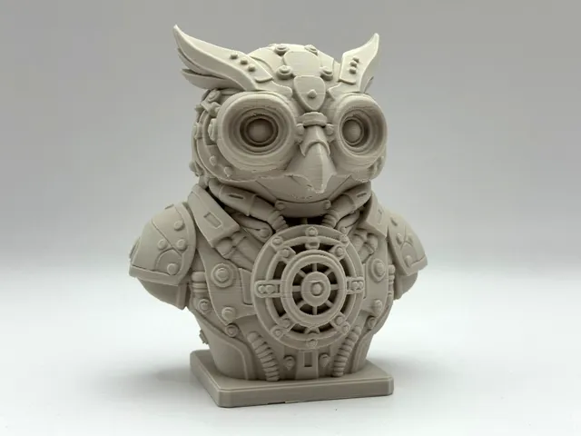 Steampunk Owl Bust