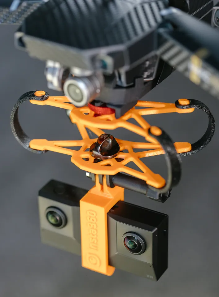 Drone camera vibration dampening mount 3D print TPU